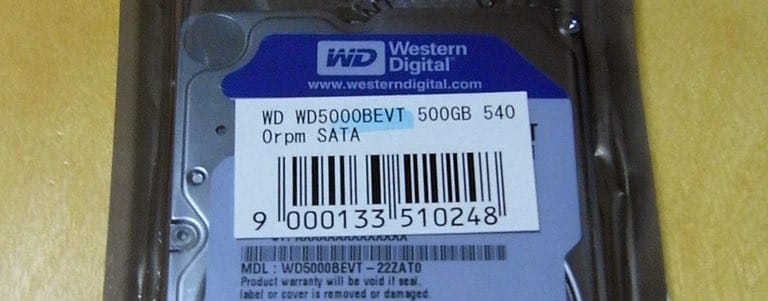 WESTERN DIGITAL 2.5インチ内蔵HDD Serial-ATA 5400rpm 500GB 8MB WD5000BEVT